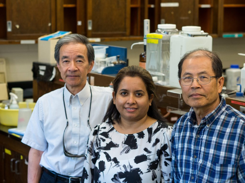 Photo of UBC professor Victor Lo and UBC faculty Asha Srinivasan and Ping Liao, University of British Columbia