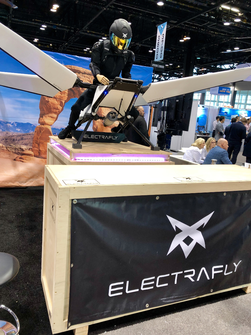 a demo of the ElectraFly at AUVSI XPONENTIAL 2019