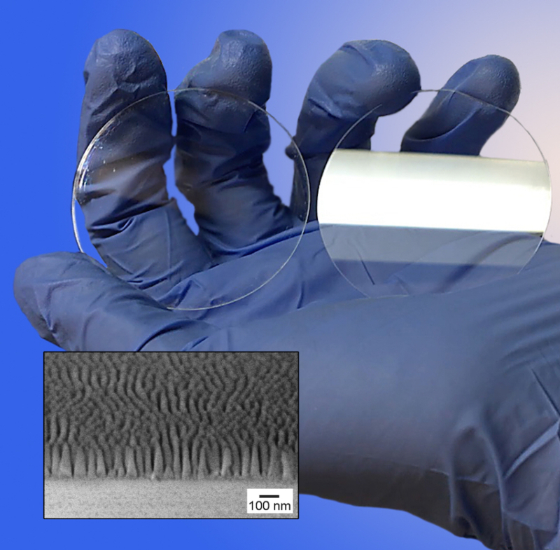 conventional glass and invisible glass from the U.S.Department of Energy's Brookhaven National Laboratory