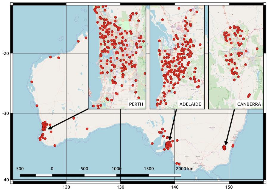 Map of Australia